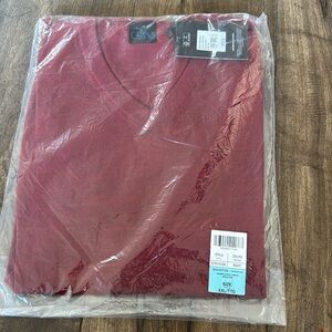 Greg Norman Collection Merino Wool Generation V-Neck Sweater XXL Color RDHT